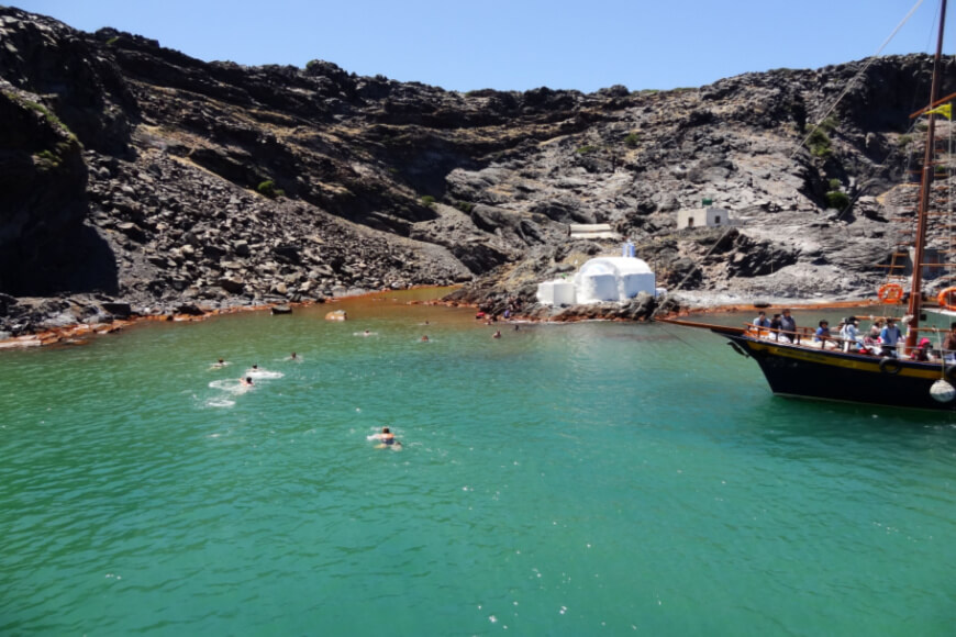 Explore the romantic side of Santorini-Experience the tranquility of Santorini's hot springs-KamariTours